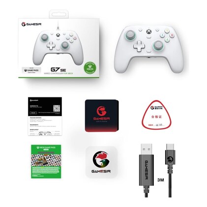 GameSir G7 SE Controle com Fio para PC, Xbox One, Xbox Series X|S, Gamepad para Jogos Plug and Play com Joysticks Hall/Gatilho Hall, Conector de Audio de 3,5 mm — imagem 7