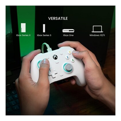 GameSir G7 SE Controle com Fio para PC, Xbox One, Xbox Series X|S, Gamepad para Jogos Plug and Play com Joysticks Hall/Gatilho Hall, Conector de Audio de 3,5 mm — imagem 8