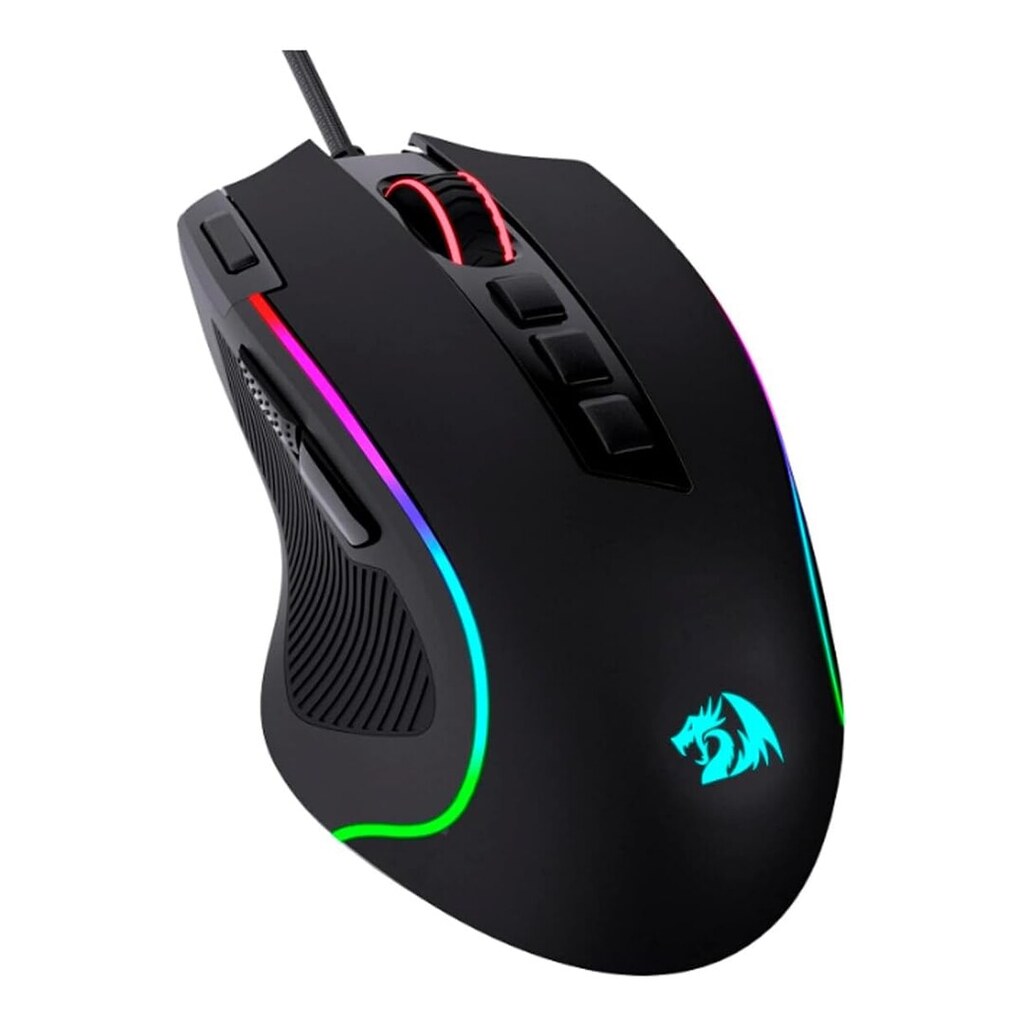 Mouse Gamer Redragon Predator RGB M612-RGB, Preto