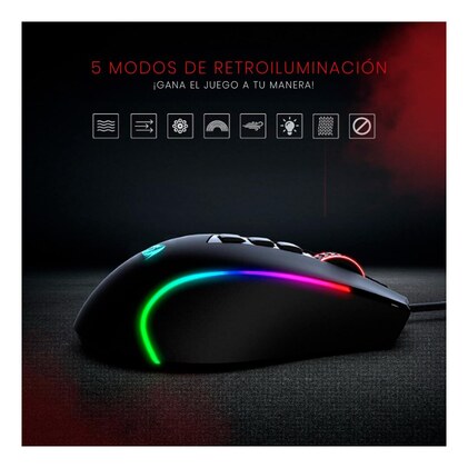 Mouse Gamer Redragon Predator RGB M612-RGB, Preto — imagem 6