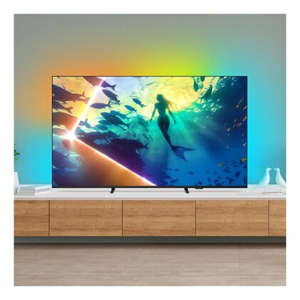PHILIPS, Smart TV Ambilight 65" 4K, Titan OS, 65PUG8100/78, Comando de Voz, HDR10+/Dolby Atmos, VRR/ALLM, Bluetooth — imagem 8
