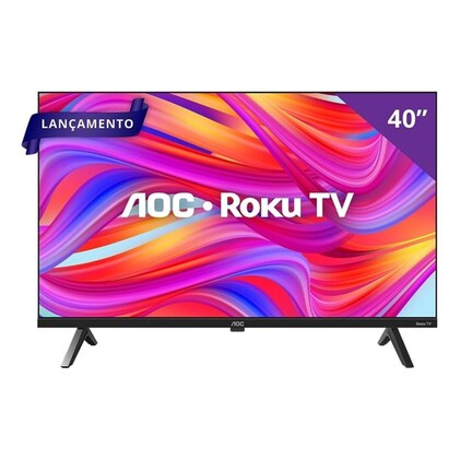 Smart TV 40" AOC Roku TV DLED Full HD 40S5045/78G - Bivolt — imagem 4