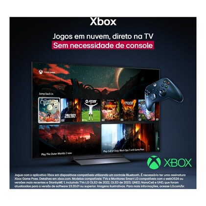 Smart TV 4K 50" LG QNED73 Portal de Games Processador AI α7 Gen8 4K Super Upscaling Google Cast Integrado Controle AI Magic WebOS 25 Modo Esportes Alerta de Esportes — imagem 12