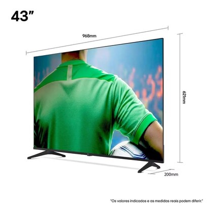 Smart TV LG UHD AI UA75 43 polegadas HDR10 Pro Processador α7 AI Ger 8 webOS 25 — imagem 9